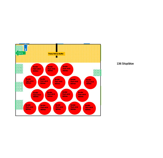 Grundriss zur Bestuhlung